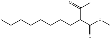 Methyl 2-octylacetoacetate Struktur