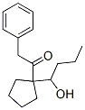 1-[1-(1-Hydroxy-butyl)-cyclopentyl]-2-phenyl-ethanone Struktur