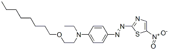 N-ethyl-4-[(5-nitrothiazol-2-yl)azo]-N-(2-octyloxyethyl)aniline Struktur