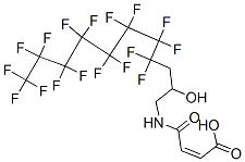 4-oxo-4-[(4,4,5,5,6,6,7,7,8,8,9,9,10,10,11,11,11-heptadecafluoro-2-hydroxyundecyl)amino]isocrotonic acid Struktur