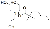 tris(2-hydroxyethyl)ammonium dimethylheptanoate Struktur