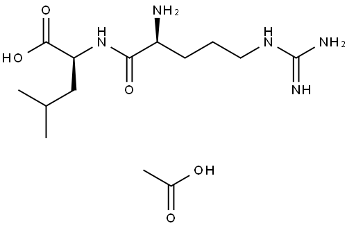 H-ARG-LEU-OH ACETATE SALT Struktur