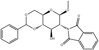 Methyl 4,6-O-Benzylidene-2-deoxy-2-N-phthalimido-b-D-glucopyranoside Struktur