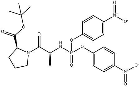 N(alpha)-(bis(4-nitrophenoxy)phosphoryl)alanylproline Struktur