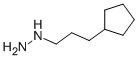 1-(3-cyclopentlypropyl)hydrazine Struktur