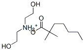 bis(2-hydroxyethyl)ammonium dimethylheptanoate Struktur