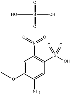 2-methoxy-4-nitro-5-(sulphooxy)phenylammonium hydrogen sulphate Struktur