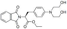 ethyl (S)-alpha-[[4-[bis(2-hydroxyethyl)amino]phenyl]methyl]-1,3-dihydro-1,3-dioxo-2H-isoindole-2-acetate Struktur