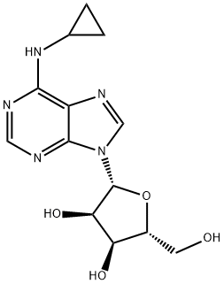 Adenosine, N-cyclopropyl- Struktur