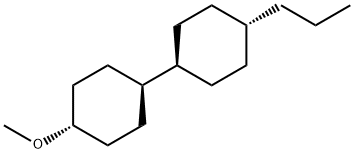 trans,trans-4-Methoxy-4'-n-propyl-1,1'-bicyclohexyl Struktur