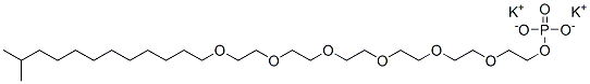 dipotassium 29-methyl-3,6,9,12,15,18-hexaoxatriacontyl phosphate Struktur