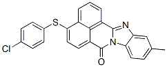 4-[(4-chlorophenyl)thio]-11-methyl-7H-benzimidazo[2,1-a]benz[de]isoquinolin-7-one Struktur