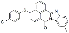 4-[(4-chlorophenyl)thio]-10-methyl-7H-benzimidazo[2,1-a]benz[de]isoquinolin-7-one Struktur