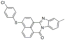 3-[(4-chlorophenyl)thio]-11-methyl-7H-benzimidazo[2,1-a]benz[de]isoquinolin-7-one Struktur