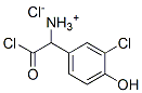 [2-chloro-1-(3-chloro-4-hydroxyphenyl)-2-oxoethyl]ammonium chloride Struktur