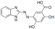 2,4-dihydroxy-5-(2-benzimidazolylazo)benzoic acid Struktur