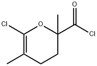 2H-Pyran-2-carbonyl chloride, 6-chloro-3,4-dihydro-2,5-dimethyl- (9CI) Struktur