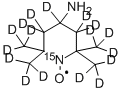 4-AMINO-2,2,6,6-TETRAMETHYLPIPERIDINE-D17, 1-15N-1-OXYL Struktur