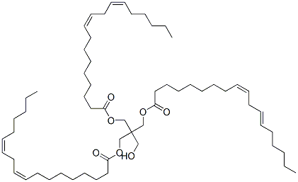 (Z)-2-(hydroxymethyl)-2-[[(1-oxooctadeca-9,12-dienyl)oxy]methyl]propane-1,3-diyl bis[(9Z,12Z)-octadeca-9,12-dienoate] Struktur