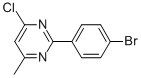 2-(4-BROMOPHENYL)-4-CHLORO-6-METHYLPYRIMIDINE Struktur