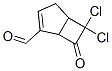 6,6-Dichloro-7-oxobicyclo[3.2.0]hept-2-ene-2-carbaldehyde Struktur