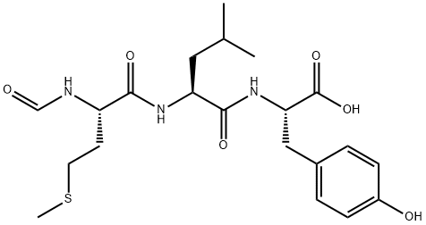 N-formylmethionyl-leucyl-tyrosine Struktur