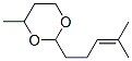 4-METHYL-2-(4-METHYL-3-PENTENYL)-1,3-DIOXANE Struktur