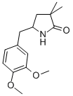 2-Pyrrolidinone, 5-((3,4-dimethoxyphenyl)methyl)-3,3-dimethyl- Struktur