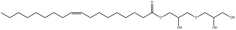 3-(2,3-dihydroxypropoxy)-2-hydroxypropyl oleate  Struktur