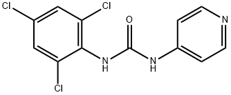 N-(4-PYRIDYL)-N'-(2,4,6-TRICHLOROPHENYL)UREA Struktur