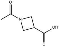 1-Acetyl-3-azetidinecarboxylic acid Struktur