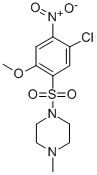 1-((5-Chloro-2-methoxy-4-nitrophenyl)sulfonyl)-4-methylpiperazine Struktur