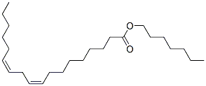 heptyl (9Z,12Z)-octadeca-9,12-dienoate Struktur