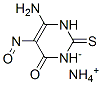 6-amino-2,3-dihydro-5-nitroso-2-thioxopyrimidin-4(1H)-one, ammonium salt Struktur