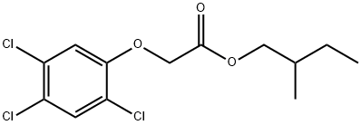 2-methylbutyl (2,4,5-trichlorophenoxy)acetate  Struktur