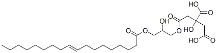 [2-hydroxy-3-[(1-oxo-9-octadecenyl)oxy]propyl]dihydrogen citrate Struktur