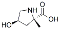 L-Proline, 4-hydroxy-2-methyl-, trans- (9CI) Struktur