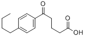 5-(4-N-BUTYLPHENYL)-5-OXOVALERIC ACID Struktur