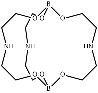 2,8,10,16,17,23-hexaoxa-5,13,20-triaza-1,9-diborabicyclo[7.7.7]tricosane Struktur