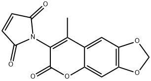 3-MALEIMIDO-4-METHYL-6,7-METHYLENEDIOXYCOUMARIN Struktur