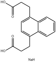 3,3'-(1,4-NAPHTHYLIDINE)DIPROPIONATE, 2NA Struktur