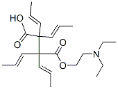 4-[2-(diethylamino)ethyl] hydrogen 2-(tetrapropenyl)succinate Struktur