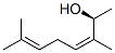 [S-(Z)]-3,7-dimethyl-3,6-octadien-2-ol Struktur