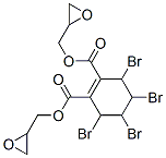 bis(oxiranylmethyl) 3,4,5,6-tetrabromocyclohexene-1,2-dicarboxylate Struktur