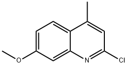 2-CHLORO-7-METHOXY-4-METHYL-QUINOLINE Struktur