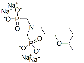 [[[3-(1,2-dimethylbutoxy)propyl]imino]bis(methylene)]bisphosphonic acid, sodium salt Struktur