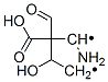 1,4-Butanediyl,  1-amino-2-carboxy-2-formyl-3-hydroxy-  (9CI) Struktur