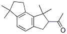 1-(1,2,3,6,7,8-hexahydro-1,1,6,6-tetramethyl-as-indacenyl)ethanone Struktur