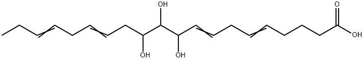 10,11,12-trihydroxy-5,8,14,17-eicosatetraenoic acid Struktur