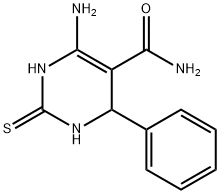 6-AMINO-4-PHENYL-2-THIOXO-1,2,3,4-TETRAHYDRO-PYRIMIDINE-5-CARBOXYLIC ACID AMIDE Struktur